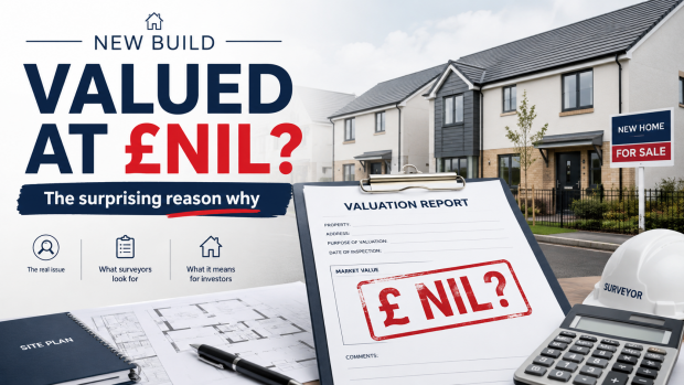 New Build investment Valued at £NIL image of a new build property with a Nil valuation
