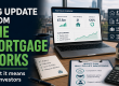 The Mortgage Works buy-to-let update graphic showing portfolio borrowing limits, limited company lending criteria, mortgage paperwork and investor planning notes.